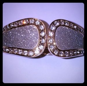 New York & Company Glitter cuff bracelet